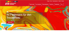 Desktop Screenshot of btb-trockenbau.com